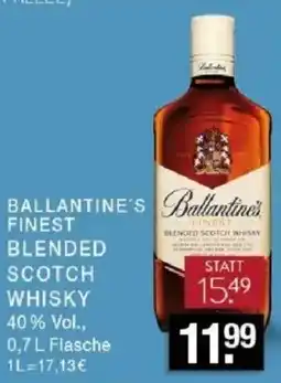 Edeka Zurheide Ballantine's Finest Blended Scotch Whisky Angebot