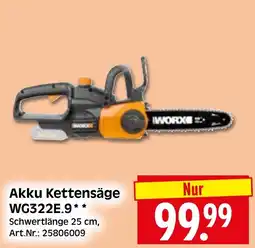 Herkules Baumarkt Akku Kettensäge WG322E.9 Angebot