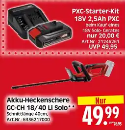 Herkules Baumarkt Akku-Heckenschere GC-CH 18/40 Li Solo Angebot