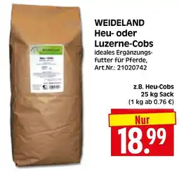Herkules Baumarkt WEIDELAND Heu- oder Luzerne-Cobs Angebot