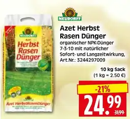 Herkules Baumarkt Azet Herbst Rasen Dünger Angebot