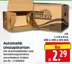 Herkules Baumarkt Automatik Umzugskarton Angebot