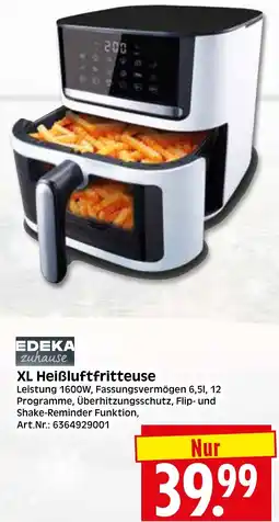 Herkules Baumarkt EDEKA zuhause XL Heißluftfritteuse Angebot