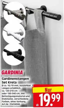 Herkules Baumarkt GARDINIA Gardinenstangen Set Kreta Angebot