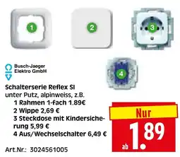 Herkules Baumarkt Busch-Jaeger Schalterserie Reflex SI Angebot