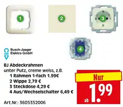 Herkules Baumarkt Busch-Jaeger Abdeckrahmen Angebot