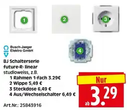 Herkules Baumarkt Busch-Jaeger BJ Schalterserie future-R-linear studioweiss Angebot