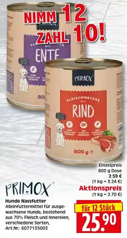 Herkules Baumarkt PRIMOX Hunde Nassfutter Angebot