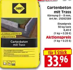 Herkules Baumarkt Sakret Gartenbeton mit Trass Angebot