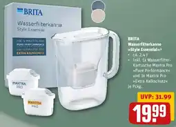REWE BRITA Wasserfilterkanne Style Essential Angebot