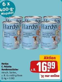 REWE Hardys C. Poletto Hundenassfutter Angebot
