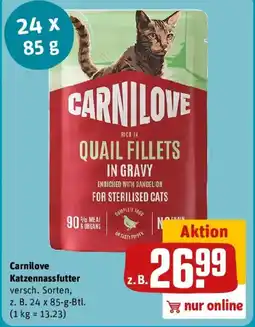 REWE Carnilove Katzennassfutter Angebot