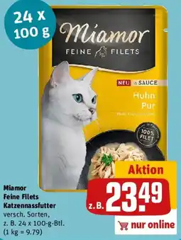 REWE Miamor Feine Filets Katzennassfutter Angebot