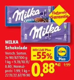 Lidl Milka Schokolade Angebot