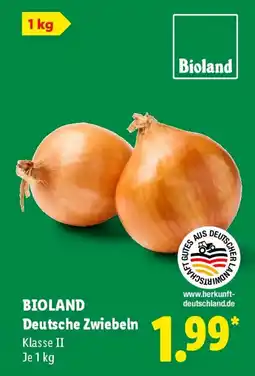 Lidl BIOLAND Deutsche Zwiebeln Angebot