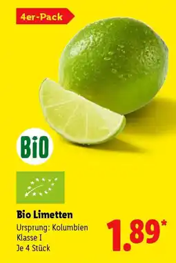 Lidl Bio Limetten Angebot