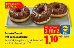 Lidl Schoko Donut mit Schokostreusel Angebot