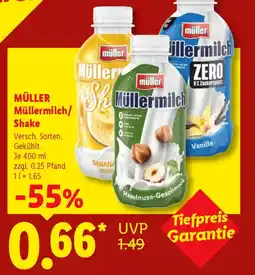 Lidl MÜLLER Müllermilch/ Shake Angebot