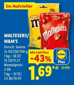 Lidl MALTESERS/ M&M'S Angebot
