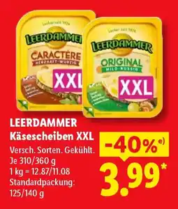 Lidl LEERDAMMER Käsescheiben XXL Angebot