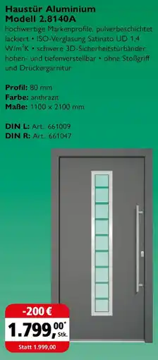 Holz Possling Haustür Aluminium Modell 2.8140A Angebot