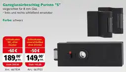 Holz Possling Ganzglastürbeschlag Puristo "S" Angebot