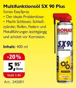 Holz Possling Multifunktionsöl SX 90 Plus Sonax EasySpray Angebot