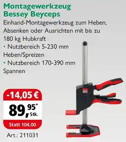Holz Possling Montagewerkzeug Bessey Beyceps Angebot