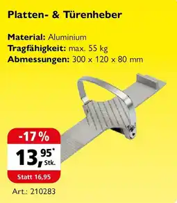 Holz Possling Platten- & Türenheber Angebot