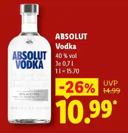 Lidl ABSOLUT Vodka Angebot