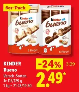 Lidl KINDER Bueno Angebot
