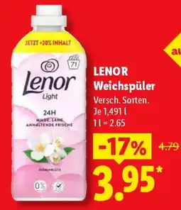 Lidl Lenor Weichspüler Angebot