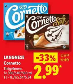 Lidl LANGNESE Cornetto Angebot