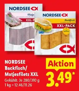Lidl NORDSEE Backfisch/ Matjesfilets XXL Angebot