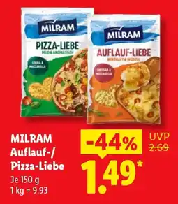Lidl MILRAM Auflauf-/ Pizza-Liebe Angebot