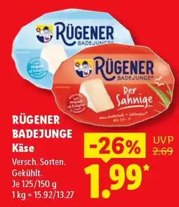 Lidl RÜGENER BADEJUNGE Käse Angebot