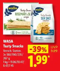 Lidl WASA Tasty Snacks Angebot