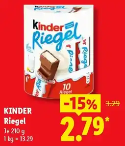 Lidl KINDER Riegel Angebot