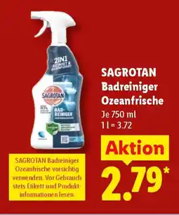 Lidl SAGROTAN Badreiniger Ozeanfrische Angebot