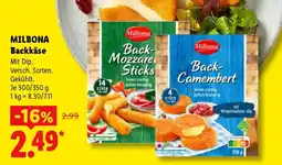 Lidl MILBONA Backkäse Angebot