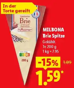 Lidl MILBONA Brie Spitze Angebot