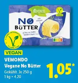 Lidl VEMONDO Vegane No Bütter Angebot
