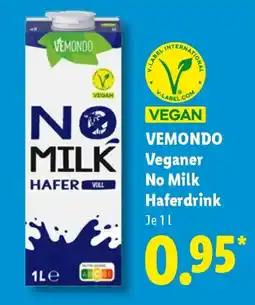 Lidl VEMONDO Veganer No Milk Haferdrink Angebot