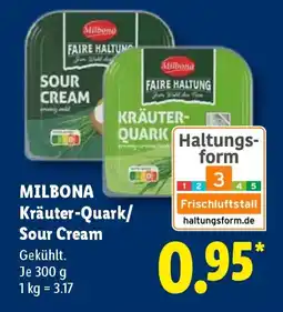 Lidl MILBONA Kräuter-Quark/ Sour Cream Angebot