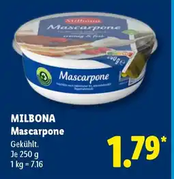 Lidl MILBONA Mascarpone Angebot