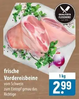 Famila Nord Ost QUALITÄTS FLEISCHEREI frische Vordereisbeine vom Schwein Angebot