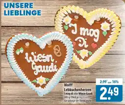 Famila Nord Ost Wolff Lebkuchenherzen Angebot