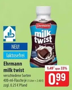 Famila Nord Ost Ehrmann milk twist laktosefrei Angebot