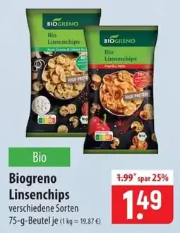 Famila Nord Ost Biogreno Linsenchips Angebot