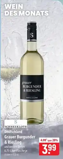Famila Nord Ost Schneekloth Grauer Burgunder & Riesling Angebot